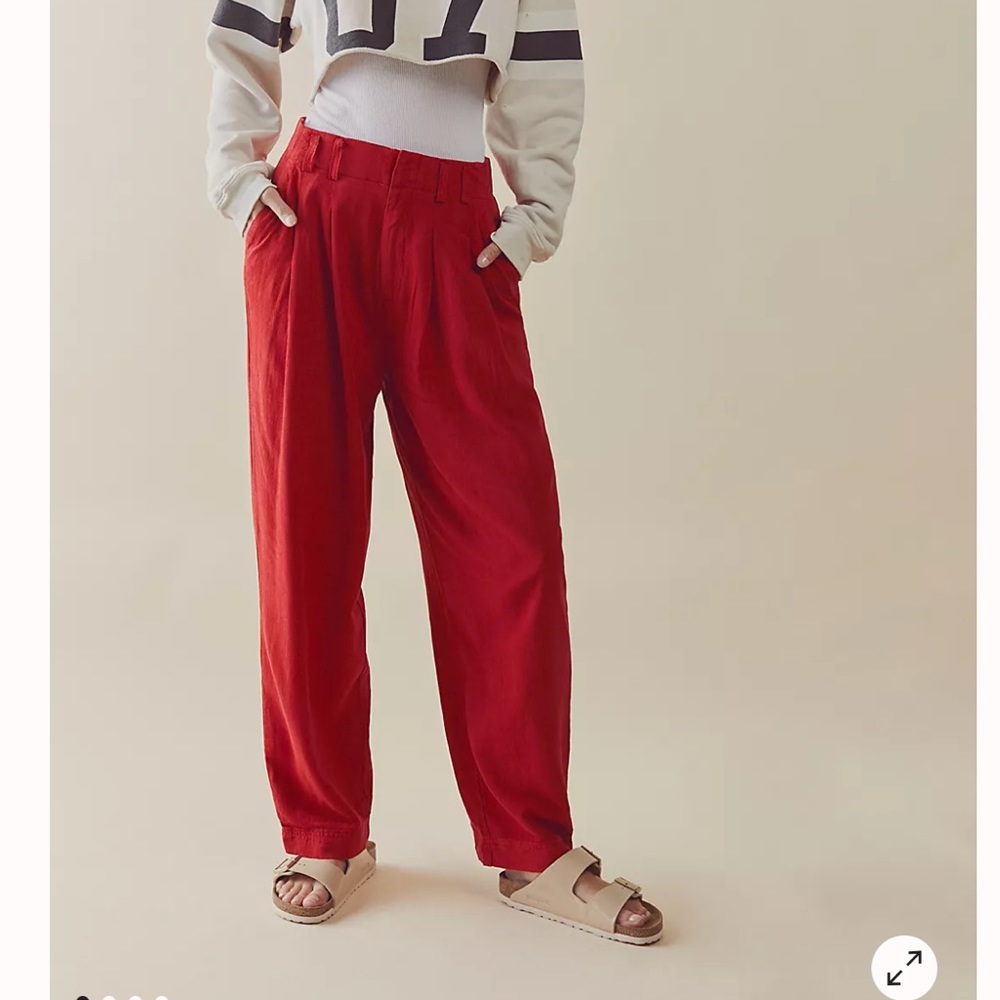 Free People Calla Pleated Trousers